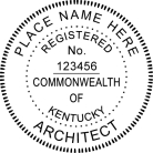 Kentucky Professional Architect Seal